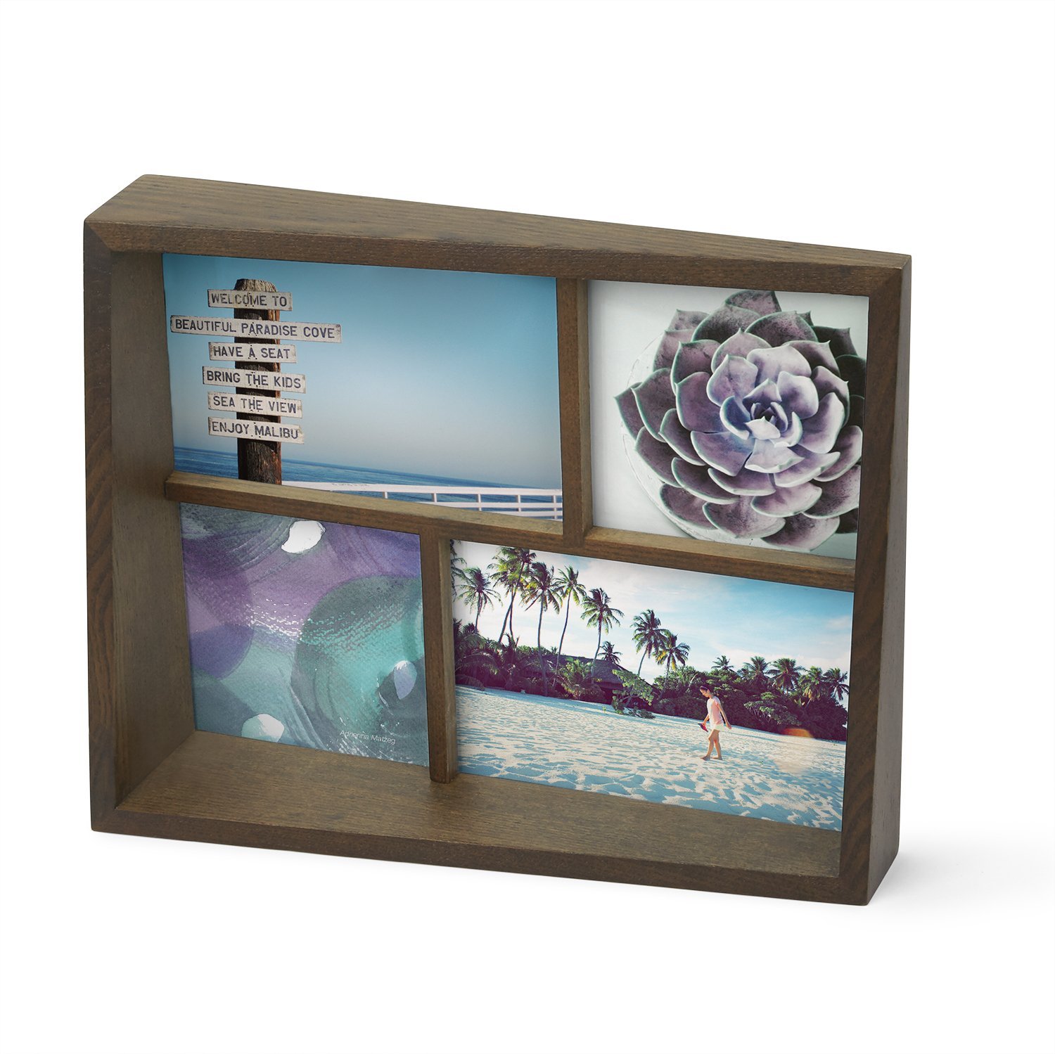Umbra Фоторамка 26,49x21,48x7,49 см коричневая Edge Fotohalter | https://grandposuda.com.ua