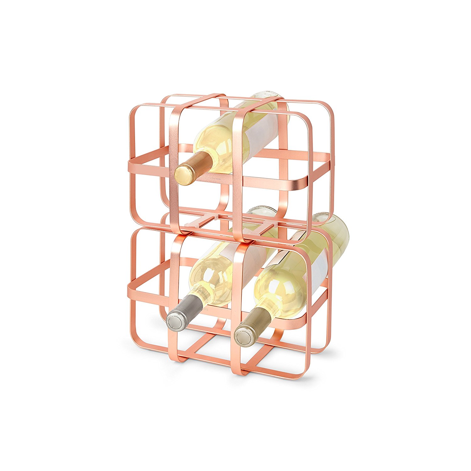 Umbra Винна полку 27,9x15,2x17,8 см мідна Pulse Wine Rack | https://grandposuda.com.ua