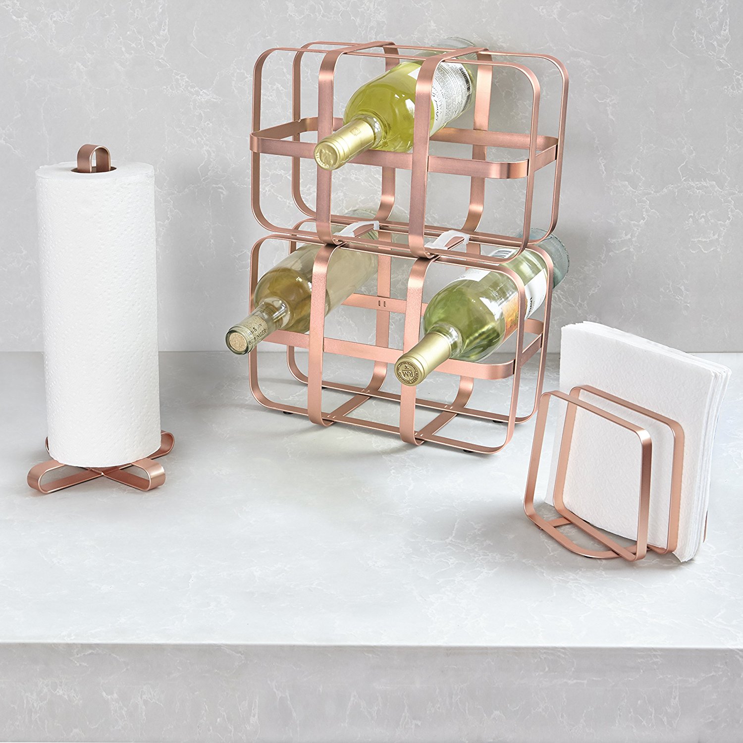 Umbra Винна полку 27,9x15,2x17,8 см мідна Pulse Wine Rack | https://grandposuda.com.ua