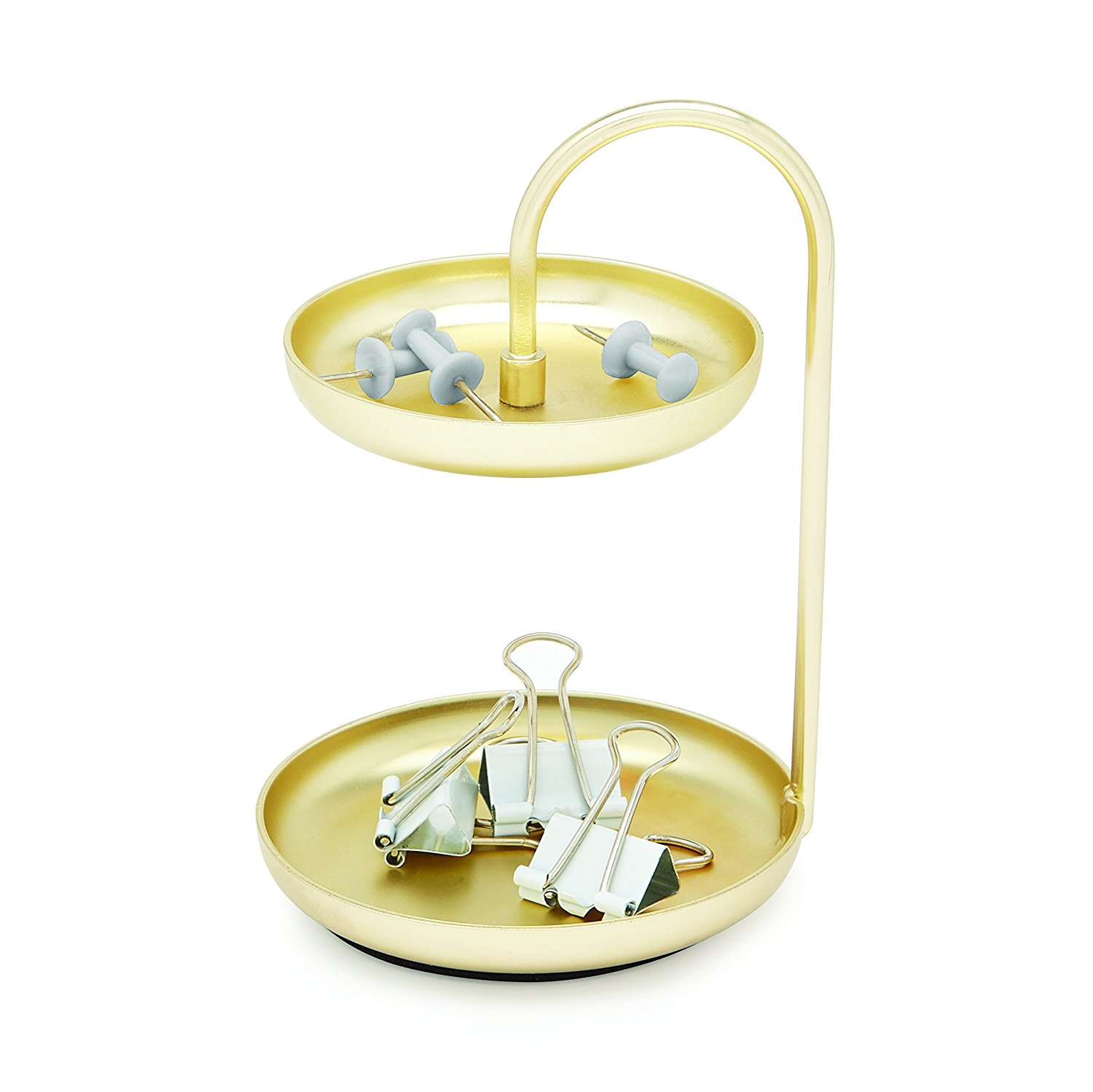 Umbra Держатель для ювелирных изделий 7,6x7,6x10,2 см золотой Poise Ring Holder | https://grandposuda.com.ua