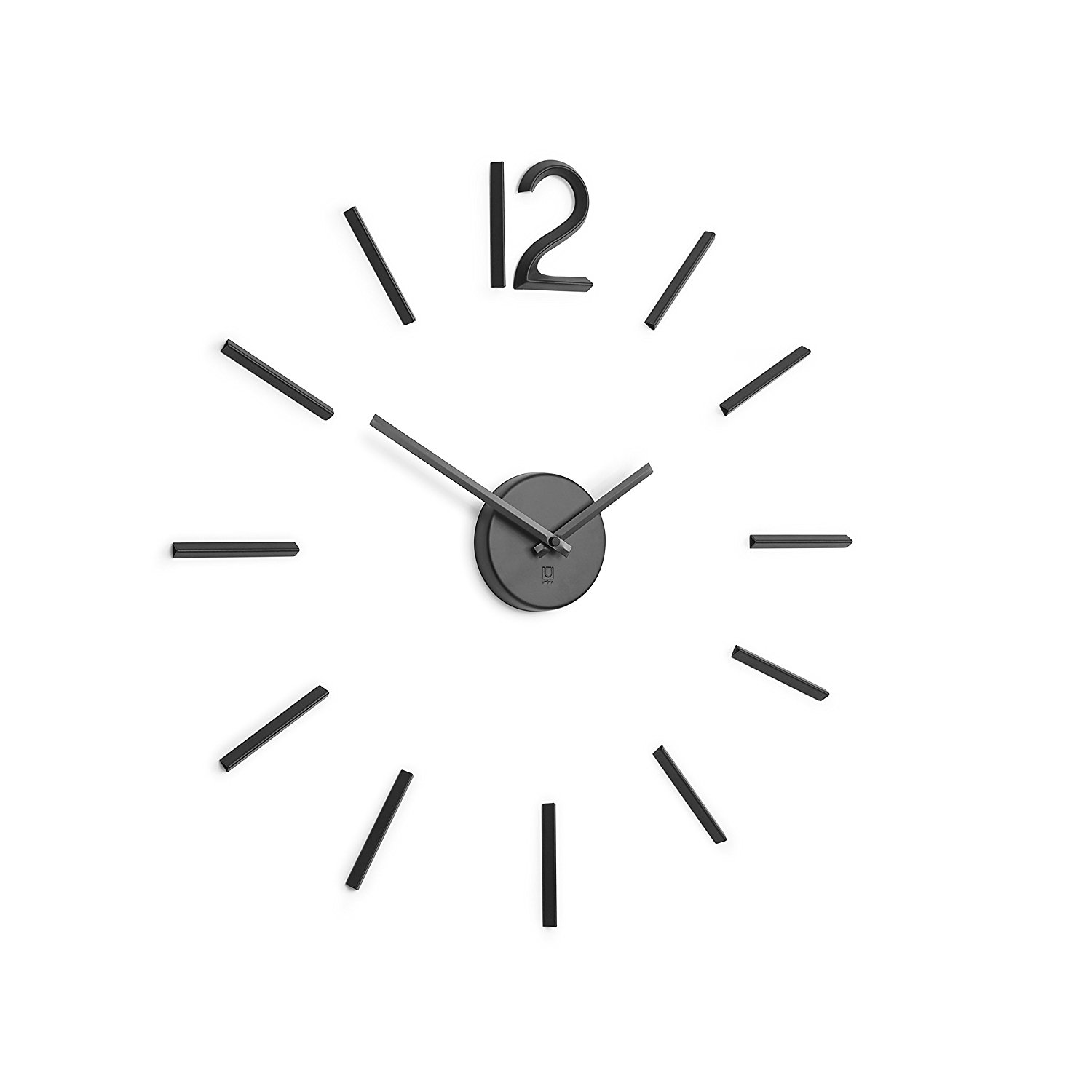 Umbra Настенные часы Ø 100 см черные Blink Wall Clock | https://grandposuda.com.ua