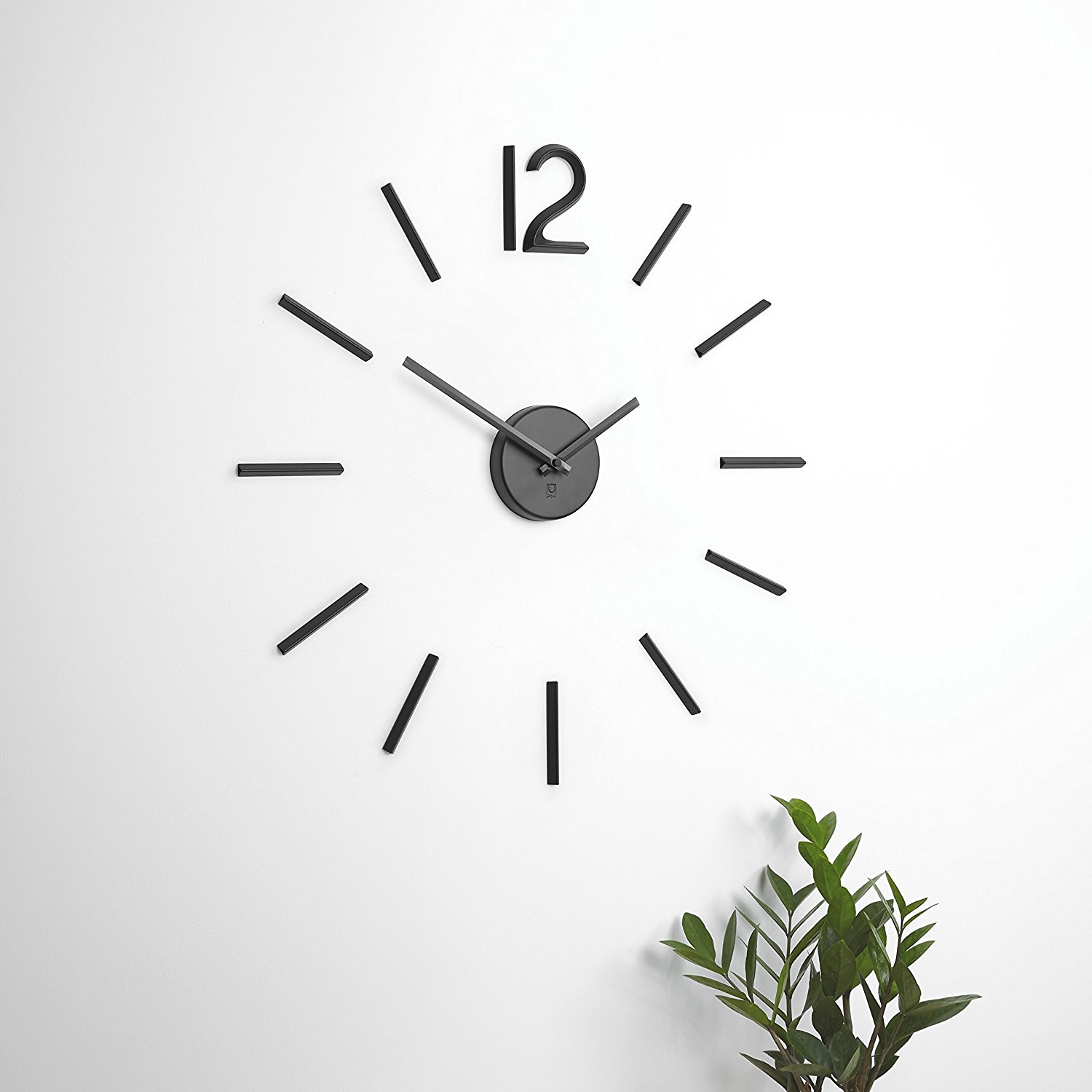 Umbra Настенные часы Ø 100 см черные Blink Wall Clock | https://grandposuda.com.ua