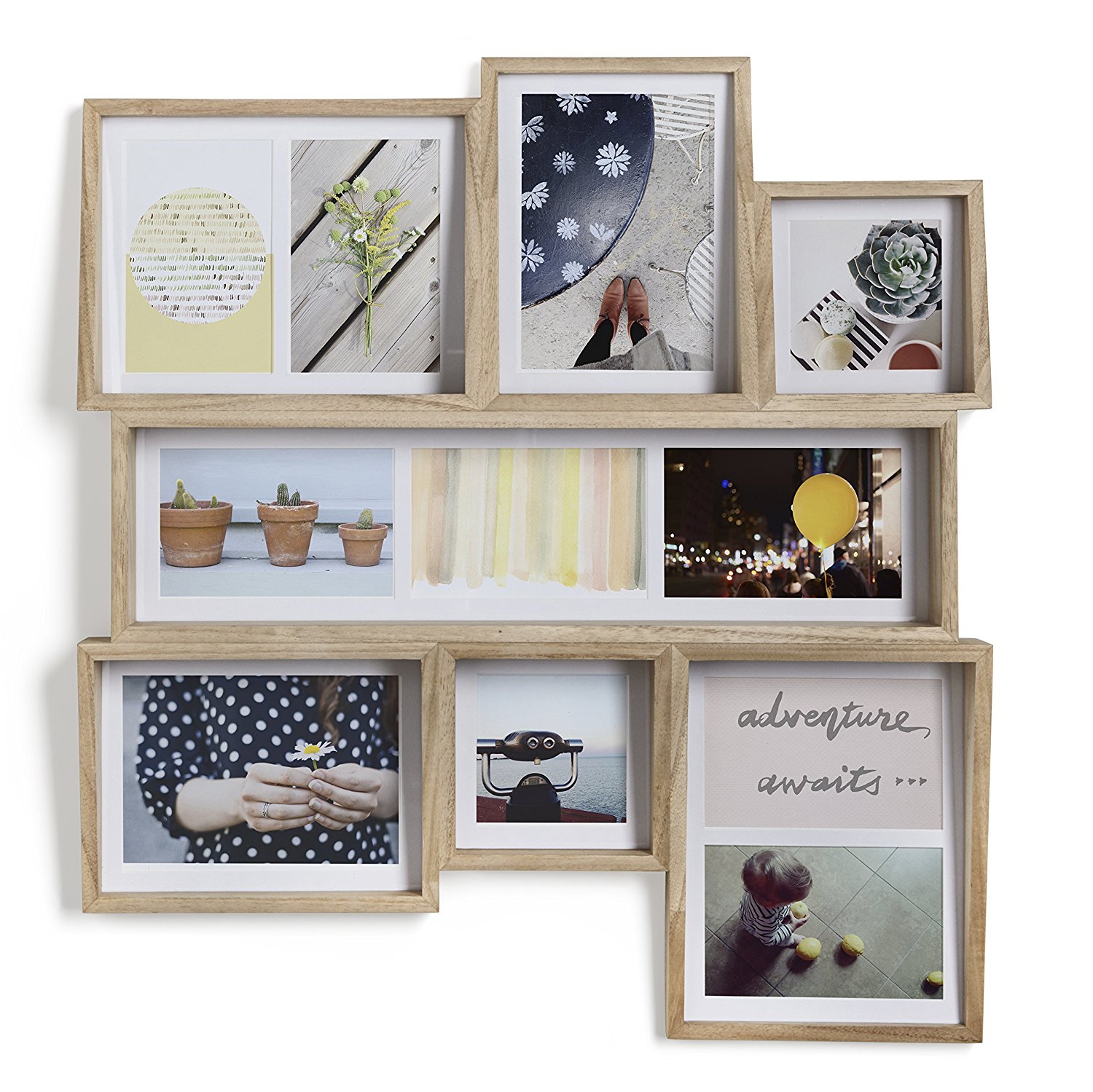 Umbra Фоторамка 58,4x6,4x54 см дерево Edge Multi Desk Photo Display | https://grandposuda.com.ua