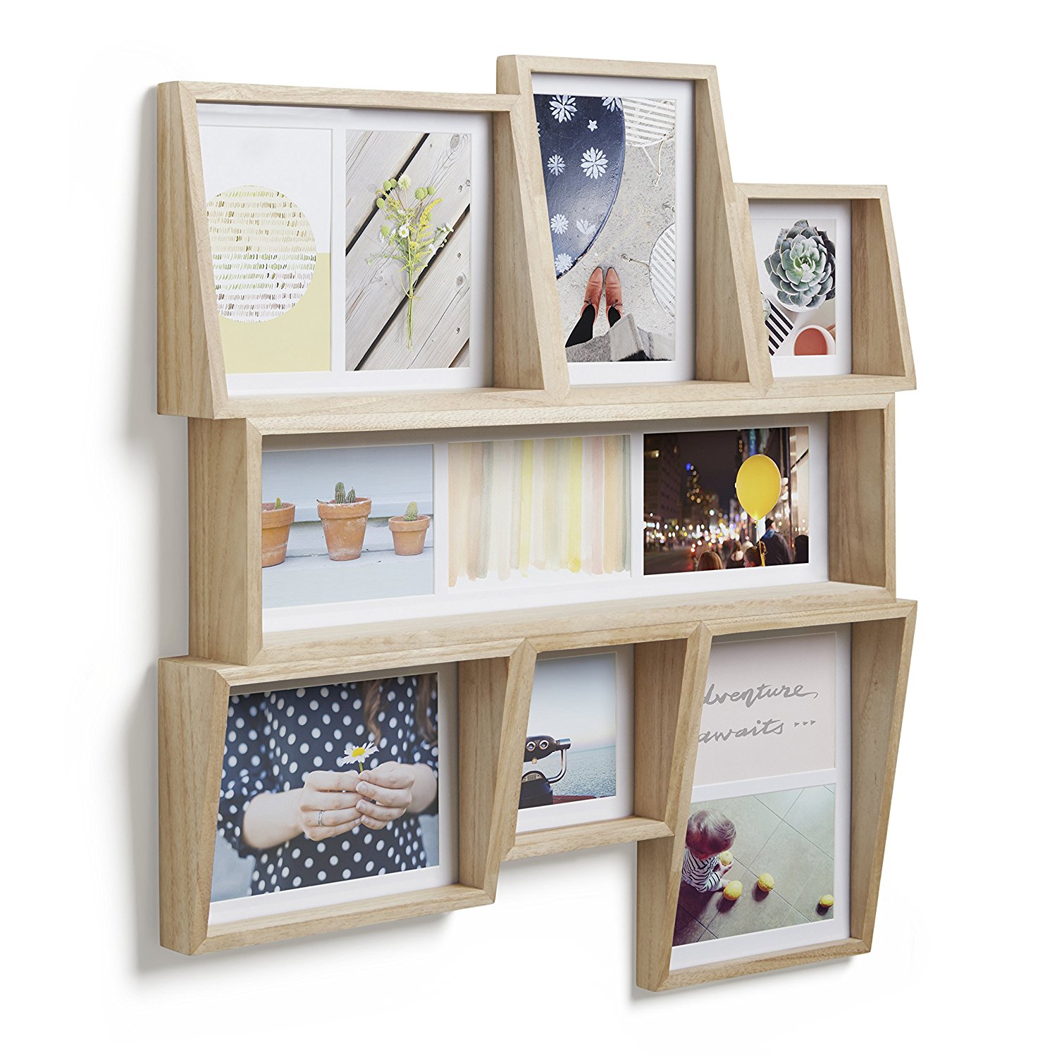 Umbra Фоторамка 58,4x6,4x54 см дерево Edge Multi Desk Photo Display | https://grandposuda.com.ua