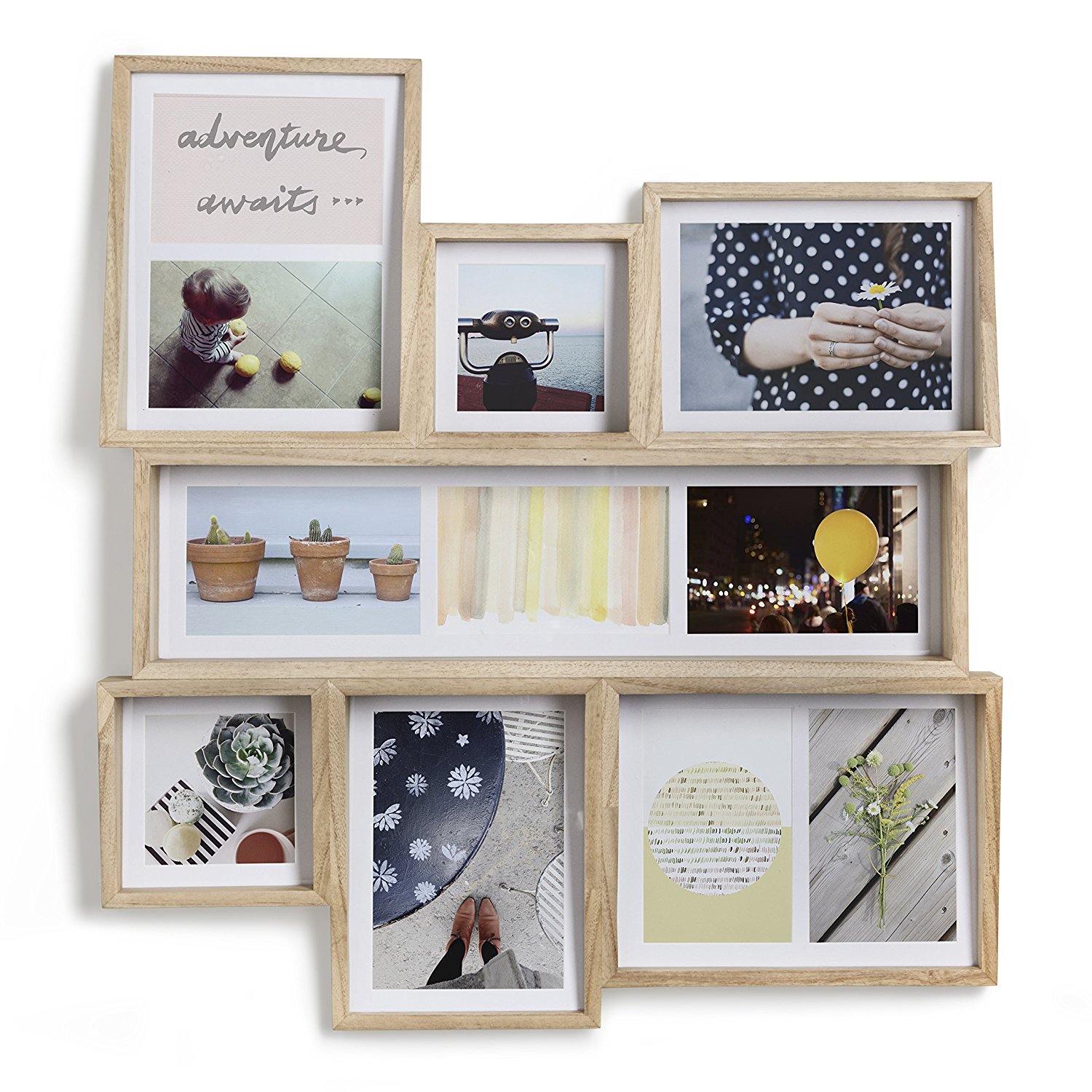 Umbra Фоторамка 58,4x6,4x54 см дерево Edge Multi Desk Photo Display | https://grandposuda.com.ua