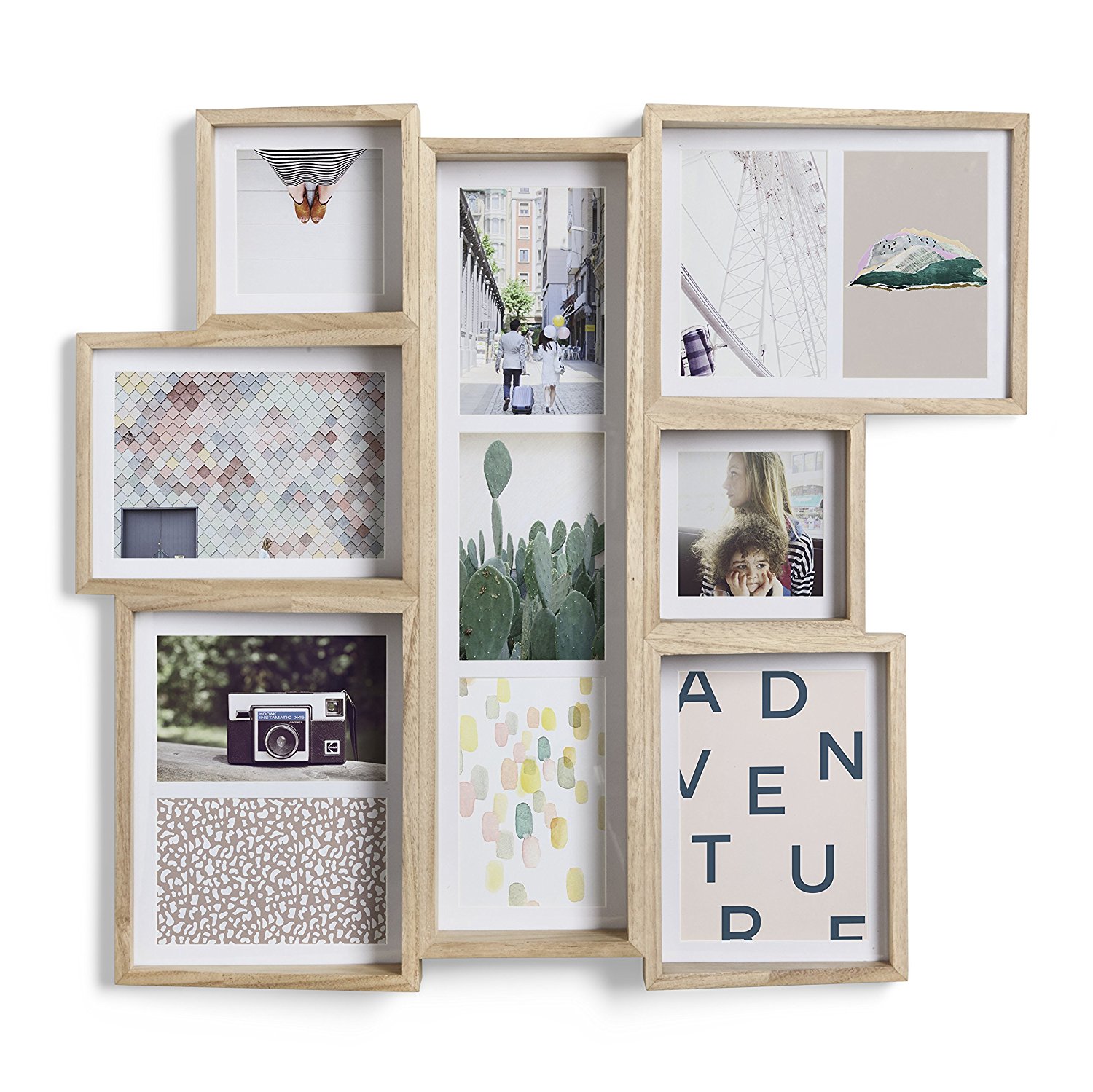 Umbra Фоторамка 58,4x6,4x54 см дерево Edge Multi Desk Photo Display | https://grandposuda.com.ua