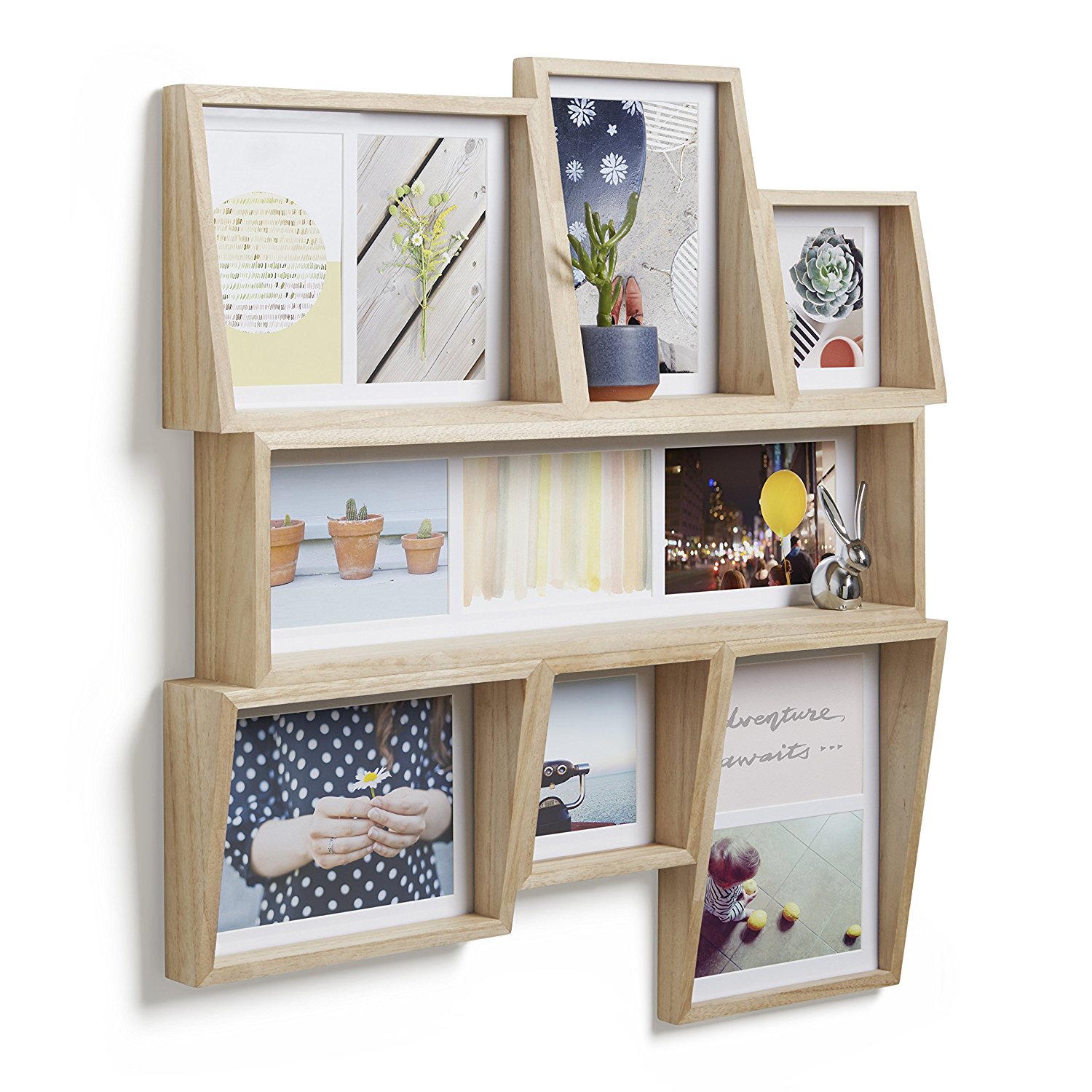 Umbra Фоторамка 58,4x6,4x54 см дерево Edge Multi Desk Photo Display | https://grandposuda.com.ua