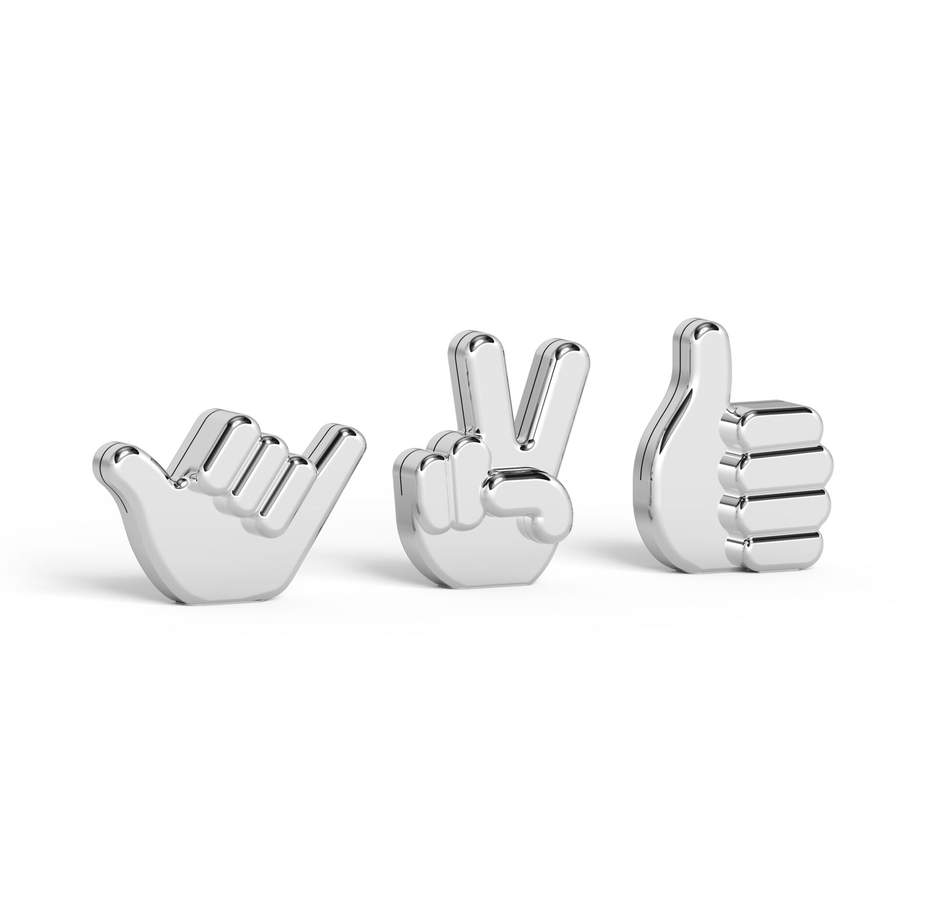 Umbra Держатели для фотографий 5х7х2 см металлик Handsup | https://grandposuda.com.ua