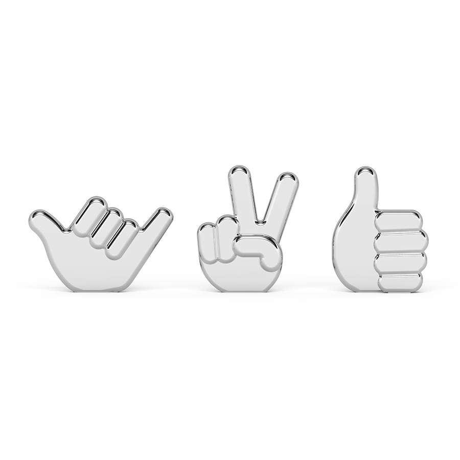 Umbra Держатели для фотографий 5х7х2 см металлик Handsup | https://grandposuda.com.ua