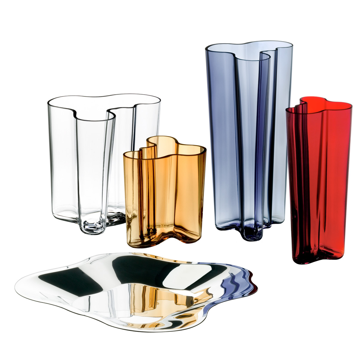 Iittala Ваза 12х15х12,5 см прозрачная Aalto | https://grandposuda.com.ua