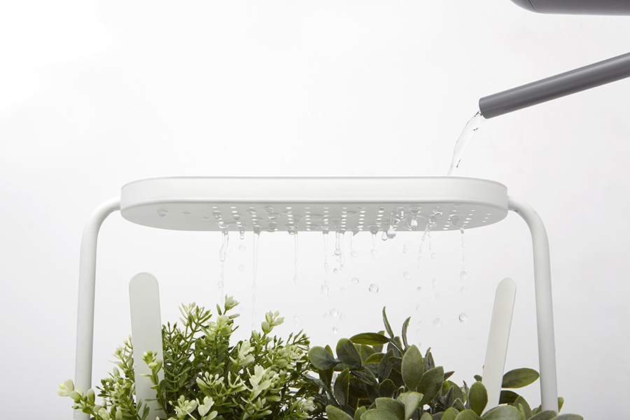Umbra Кашпо для комнатных растений 34х34,5х14,3 см белое Giardino | https://grandposuda.com.ua