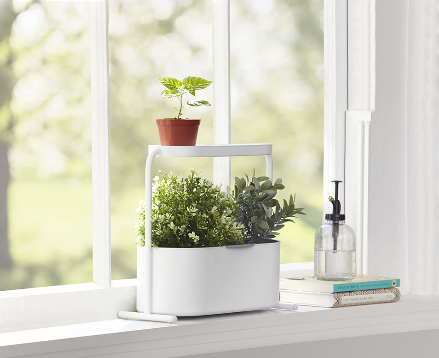 Umbra Кашпо для комнатных растений 34х34,5х14,3 см белое Giardino | https://grandposuda.com.ua