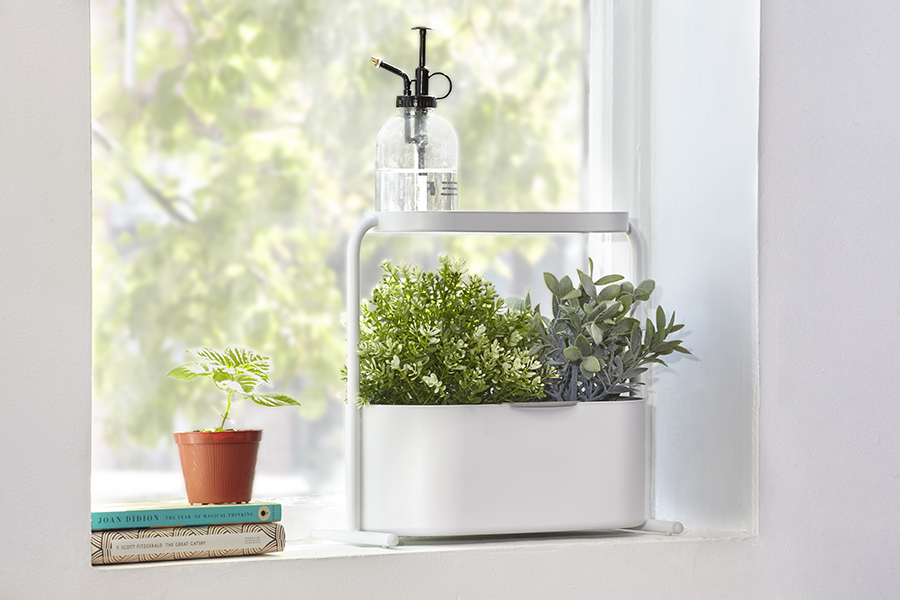 Umbra Кашпо для комнатных растений 34х34,5х14,3 см белое Giardino | https://grandposuda.com.ua