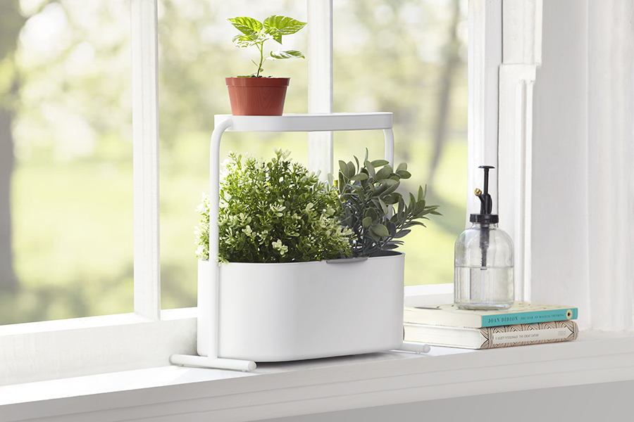 Umbra Кашпо для комнатных растений 34х34,5х14,3 см белое Giardino | https://grandposuda.com.ua