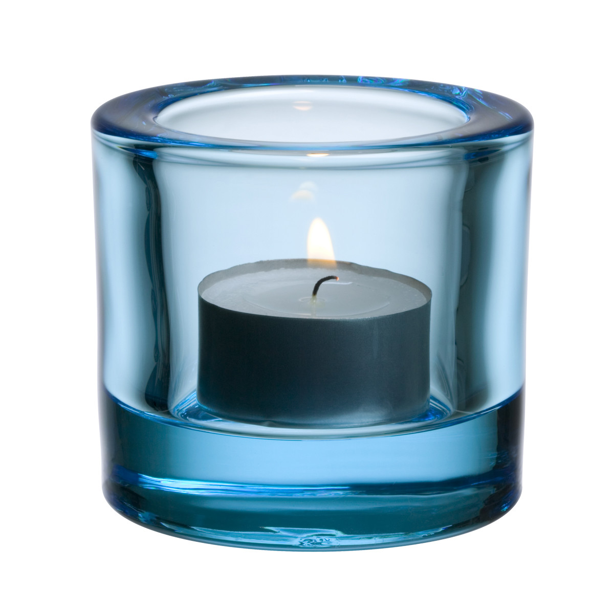 Iittala Подсвечник для чайной свечи 6,9х6 см голубой Kivi | https://grandposuda.com.ua