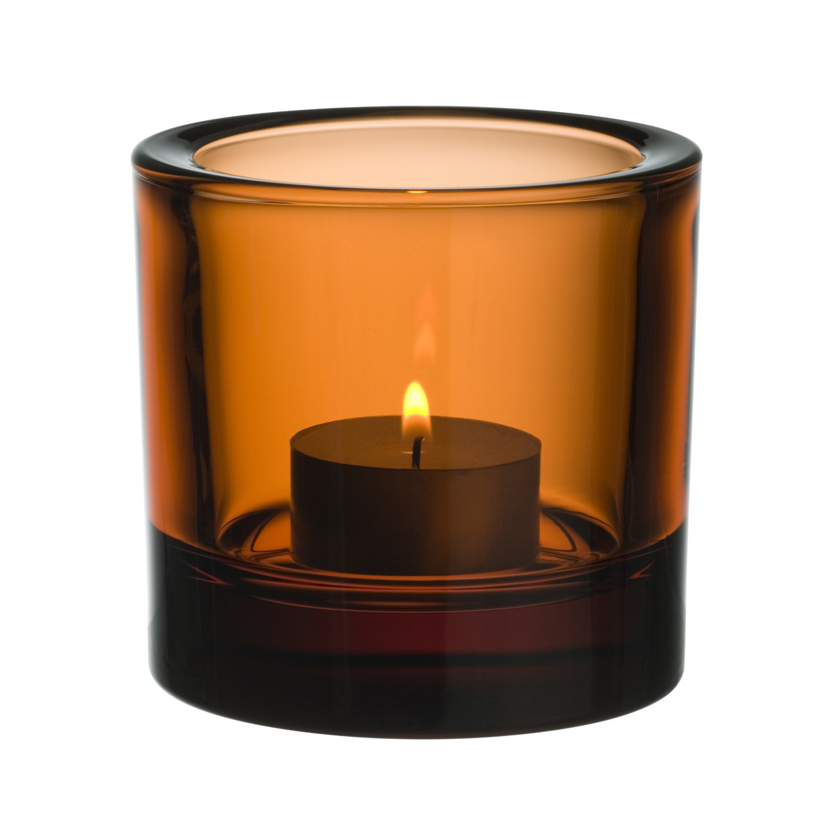 Iittala Подсвечник для чайной свечи 6,9х6 см оранжевый Kivi | https://grandposuda.com.ua