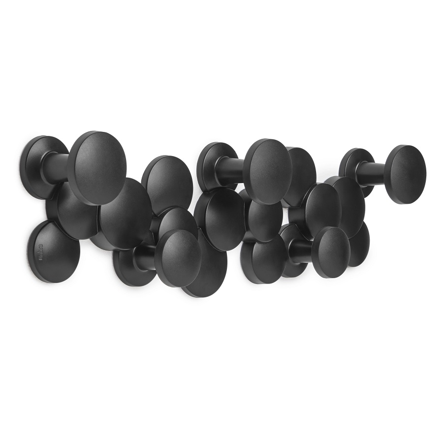 Umbra Вішалка настінна bubble hook, чорна | https://grandposuda.com.ua
