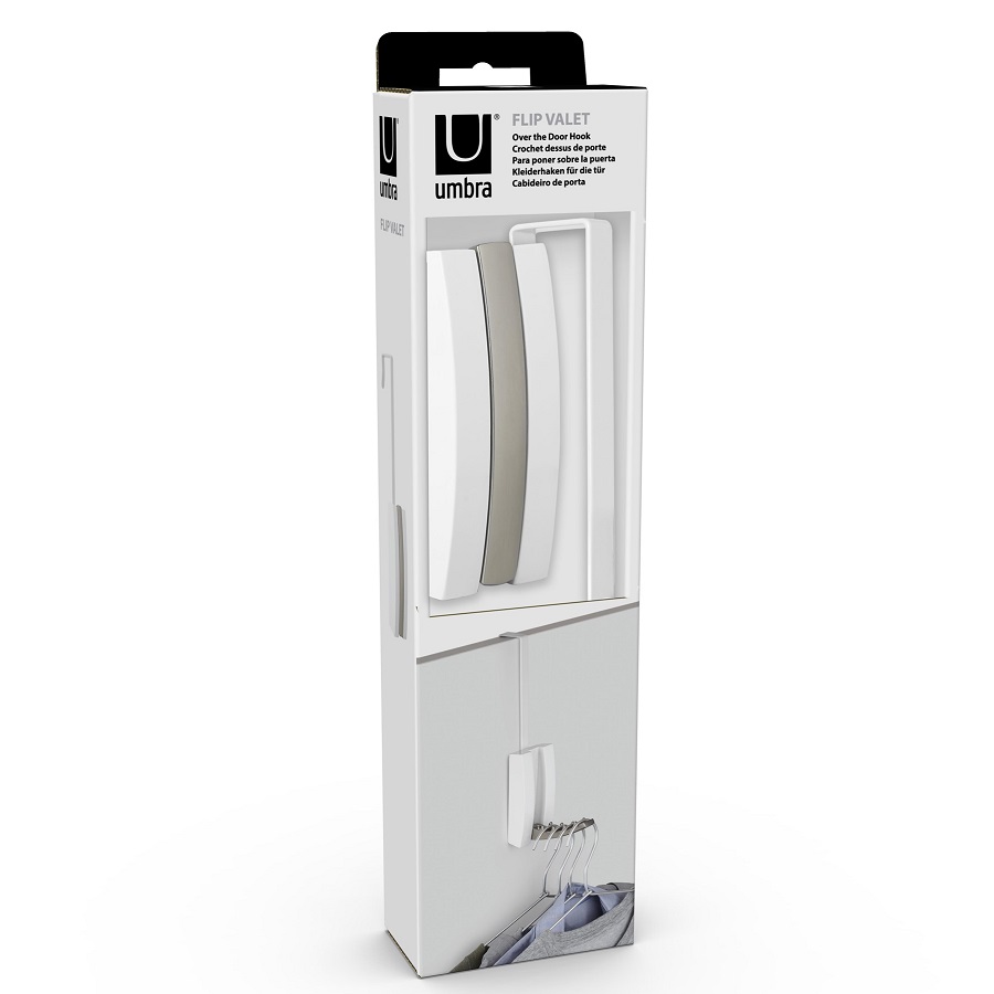 Umbra Кронштейн для вешалок складной flip valet, белый | https://grandposuda.com.ua