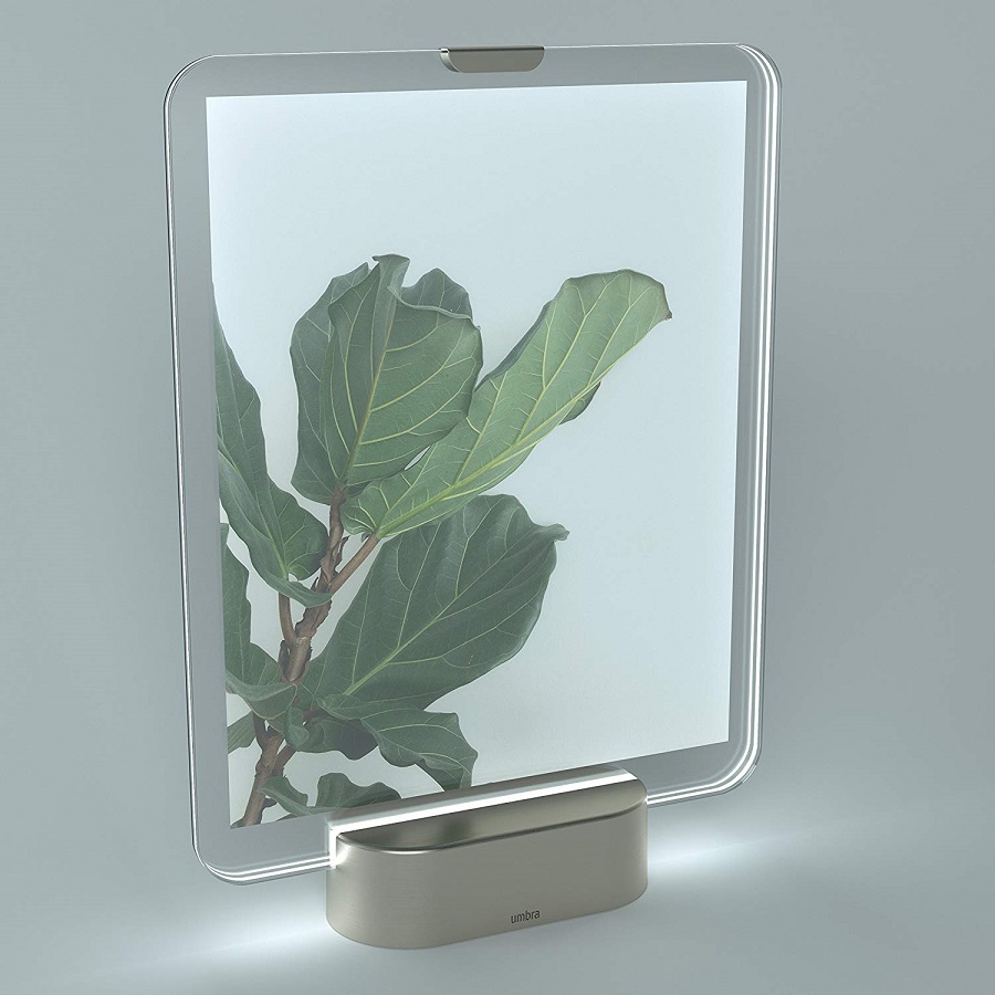 Umbra Фоторамка с подсветкой glo 13х18 никель | https://grandposuda.com.ua