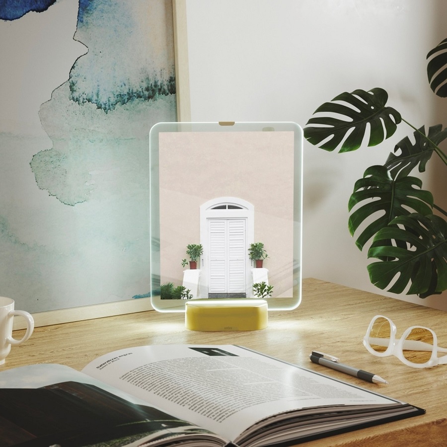 Umbra Фоторамка с подсветкой glo 13х18 никель | https://grandposuda.com.ua