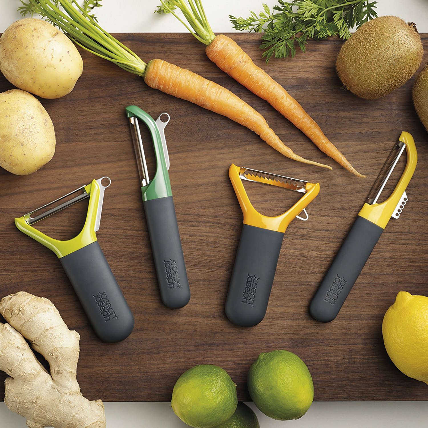 Joseph Joseph Овочечистка зелена Multi-peel | https://grandposuda.com.ua