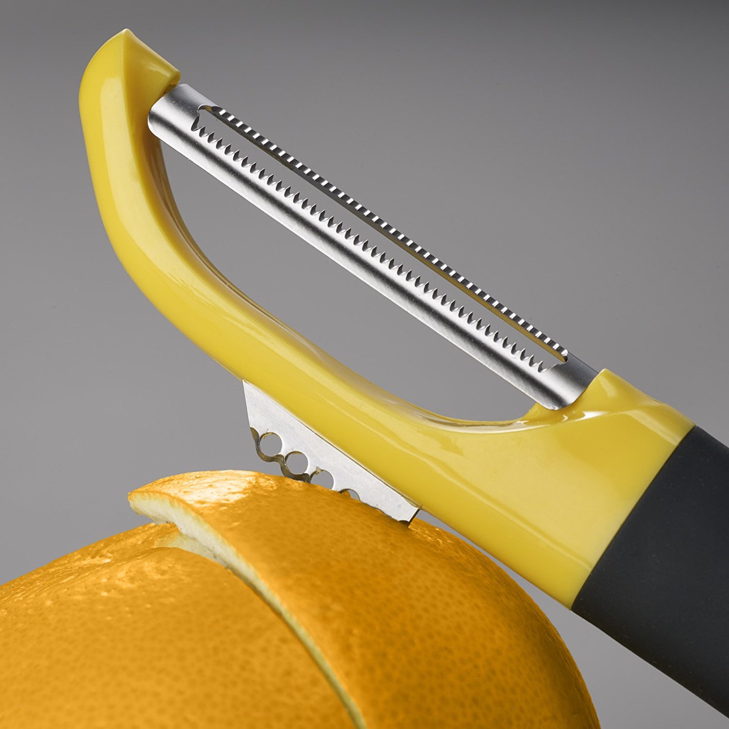 Joseph Joseph Овощечистка желтая Multi-peel Serrated | https://grandposuda.com.ua