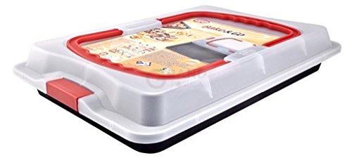 Dr. Oetker Форма для випікання прямокутна з кришкою 25 x 36 см Bake Go | https://grandposuda.com.ua