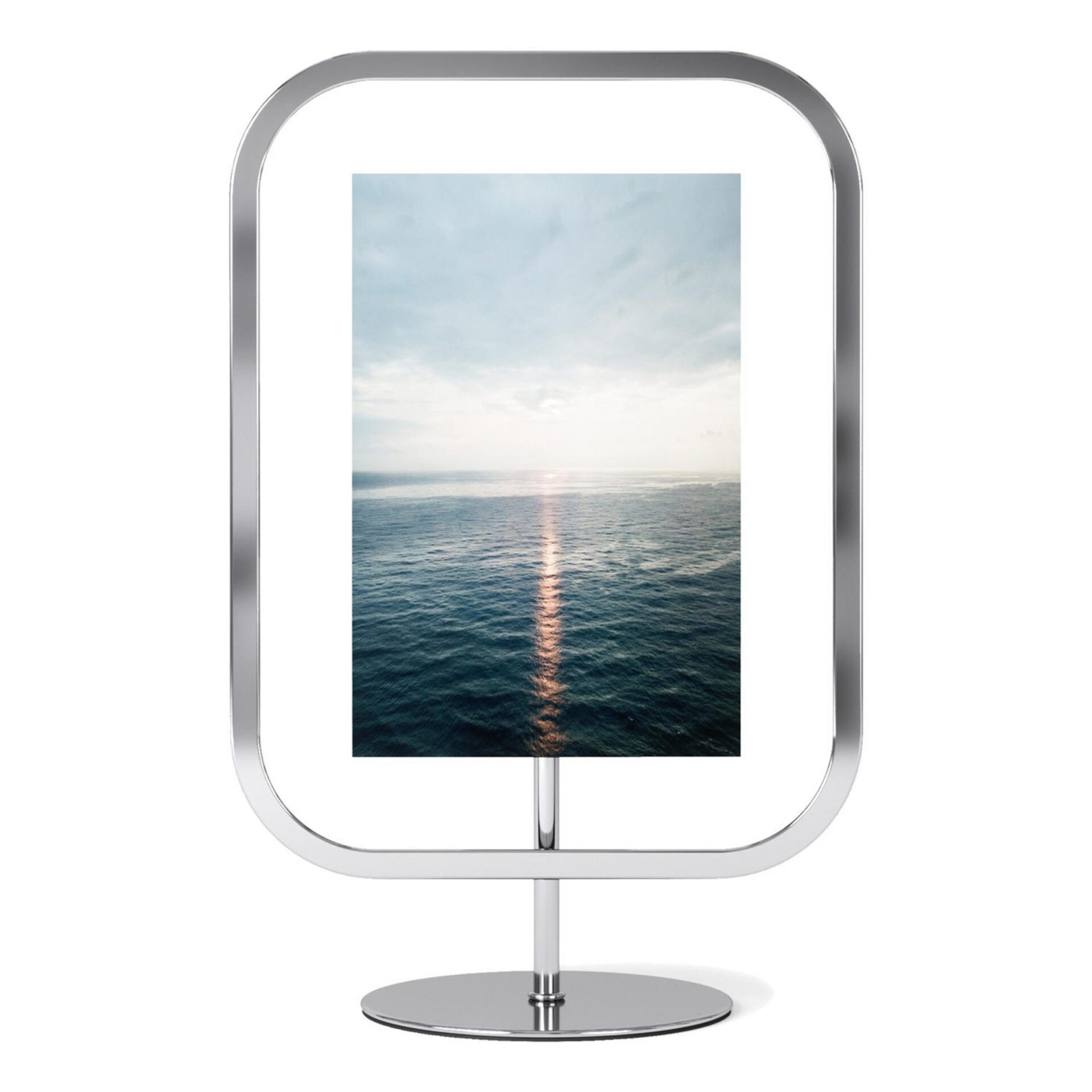 Umbra Фоторамка 22 х 10 х 27 см хром Infinity Sqround | https://grandposuda.com.ua
