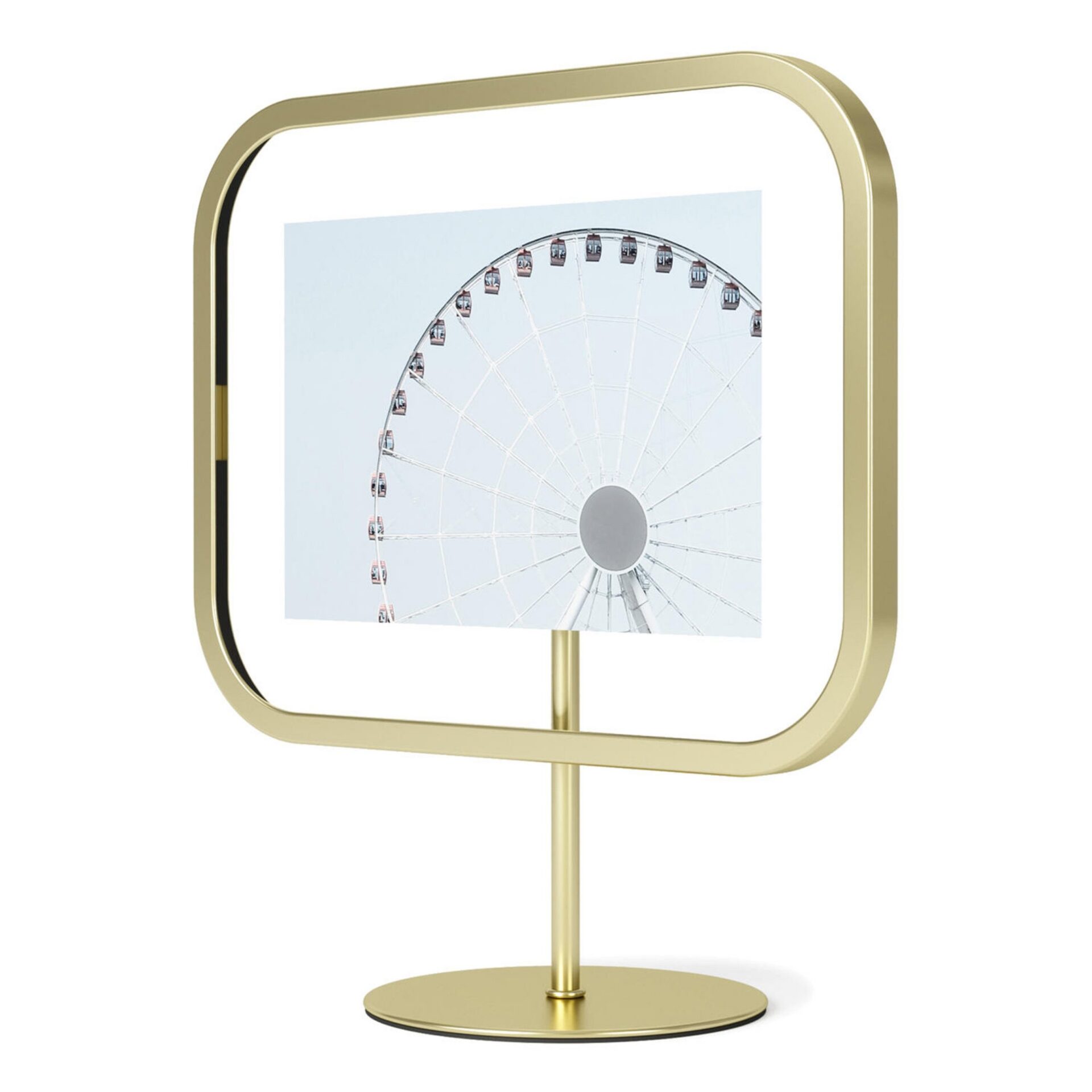 Umbra Фоторамка 22 х 10 х 27 см матовая латунь Infinity Sqround | https://grandposuda.com.ua