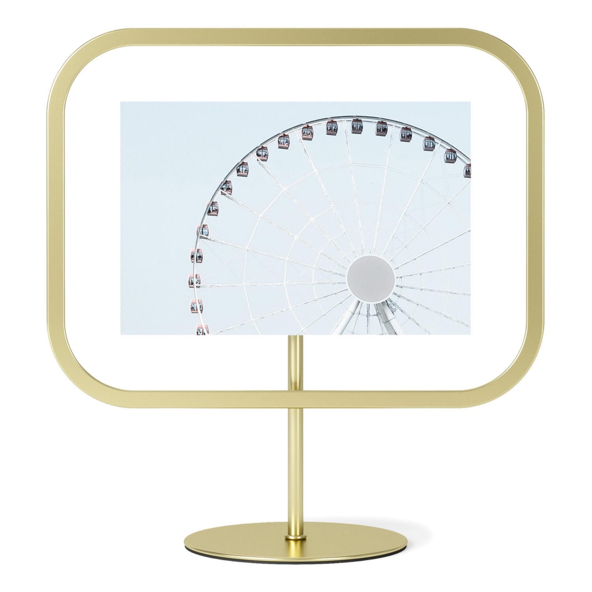 Umbra Фоторамка 22 х 10 х 27 см матовая латунь Infinity Sqround | https://grandposuda.com.ua