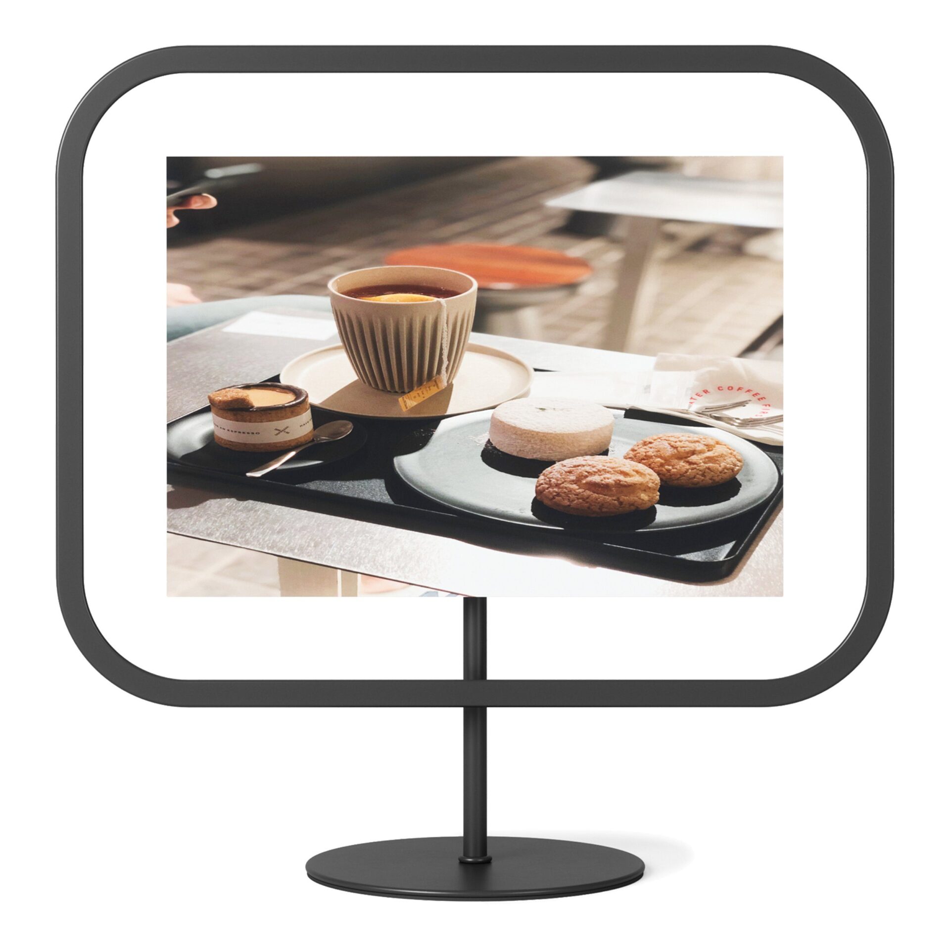 Umbra Фоторамка 26 х 10 х 29 см черная Infinity Sqround | https://grandposuda.com.ua