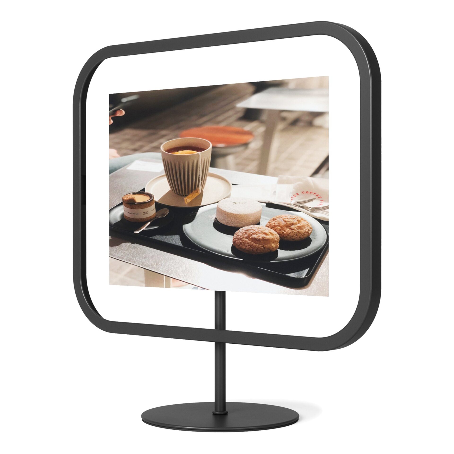 Umbra Фоторамка 26 х 10 х 29 см черная Infinity Sqround | https://grandposuda.com.ua