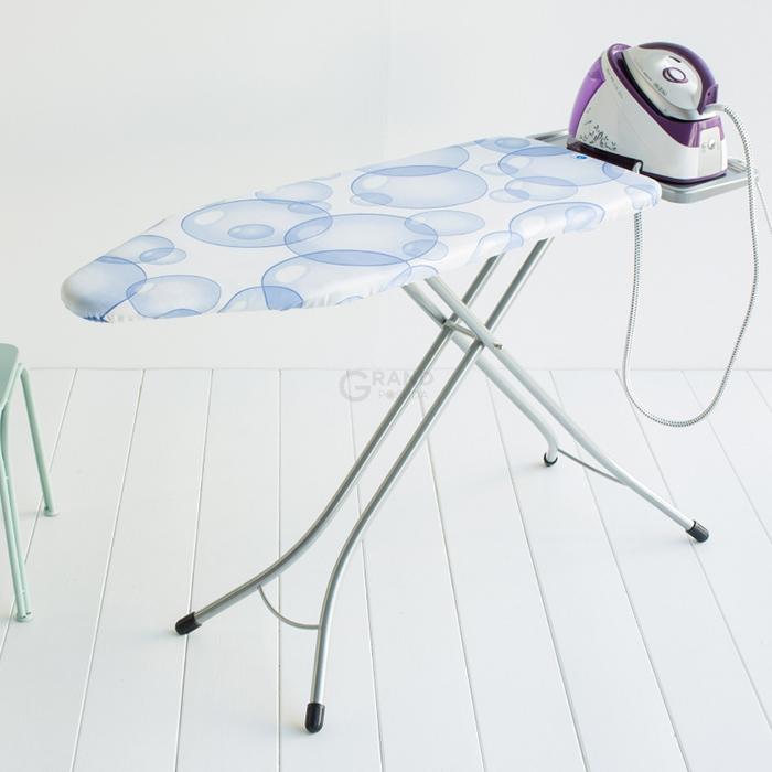 Brabantia Дошка зі стаціонарної підставкою для парової системи, «PerfectFlow» 124 x 45 cm (С) - 25 мм Bubbles | https://grandposuda.com.ua
