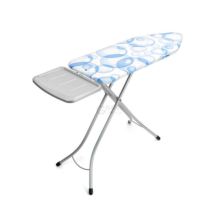 Brabantia Дошка зі стаціонарної підставкою для парової системи, «PerfectFlow» 124 x 45 cm (С) - 25 мм Bubbles | https://grandposuda.com.ua