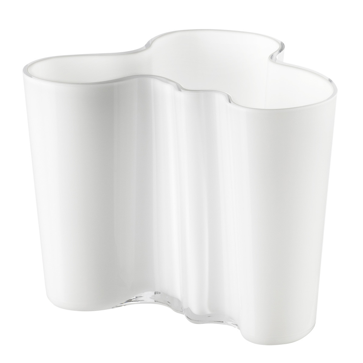 Iittala Ваза 12х15х12,5 см опал белая Aalto | https://grandposuda.com.ua