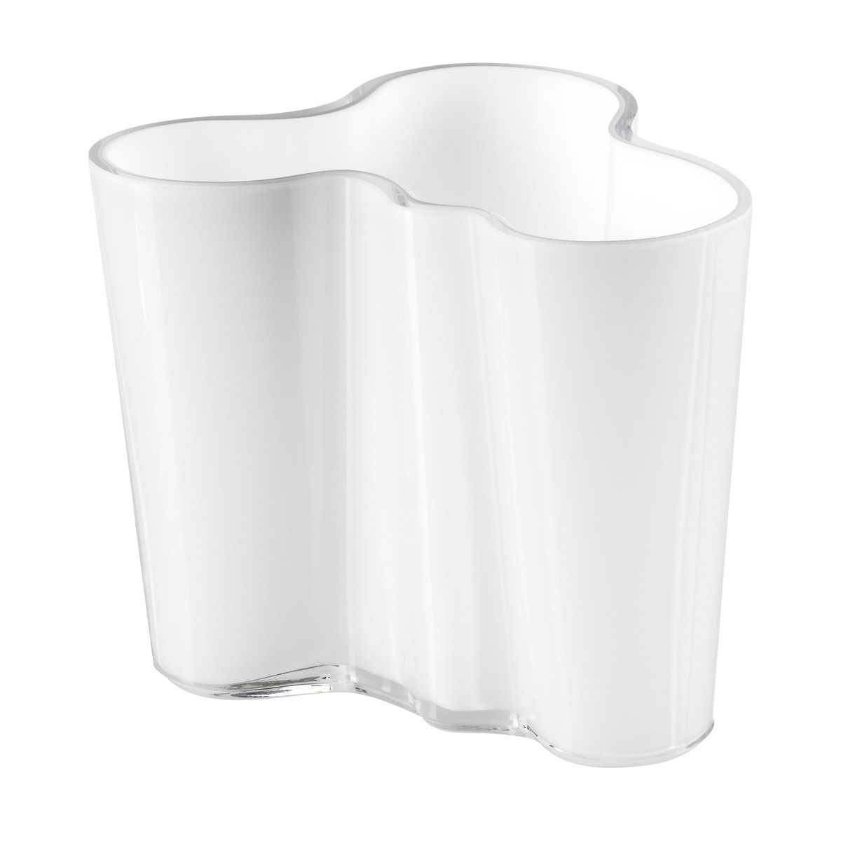 Iittala Ваза 9,5х9,5х11,5 см белая Aalto | https://grandposuda.com.ua