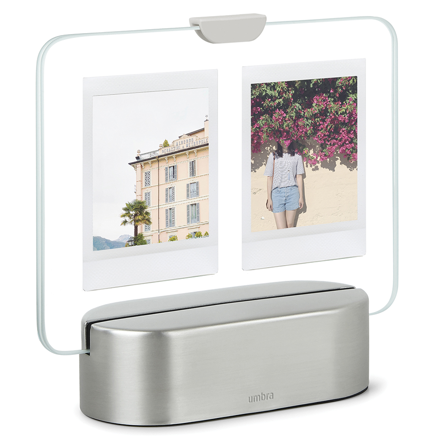 Umbra Фоторамка с подсветкой GLO Instant 5 х 8 никель | https://grandposuda.com.ua