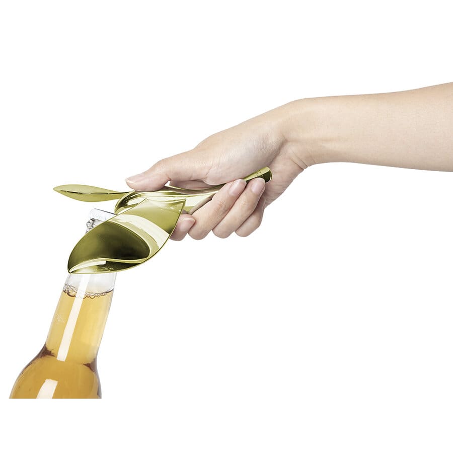 Umbra Відкривач для пляшок на підставці латунь Tipsy | https://grandposuda.com.ua