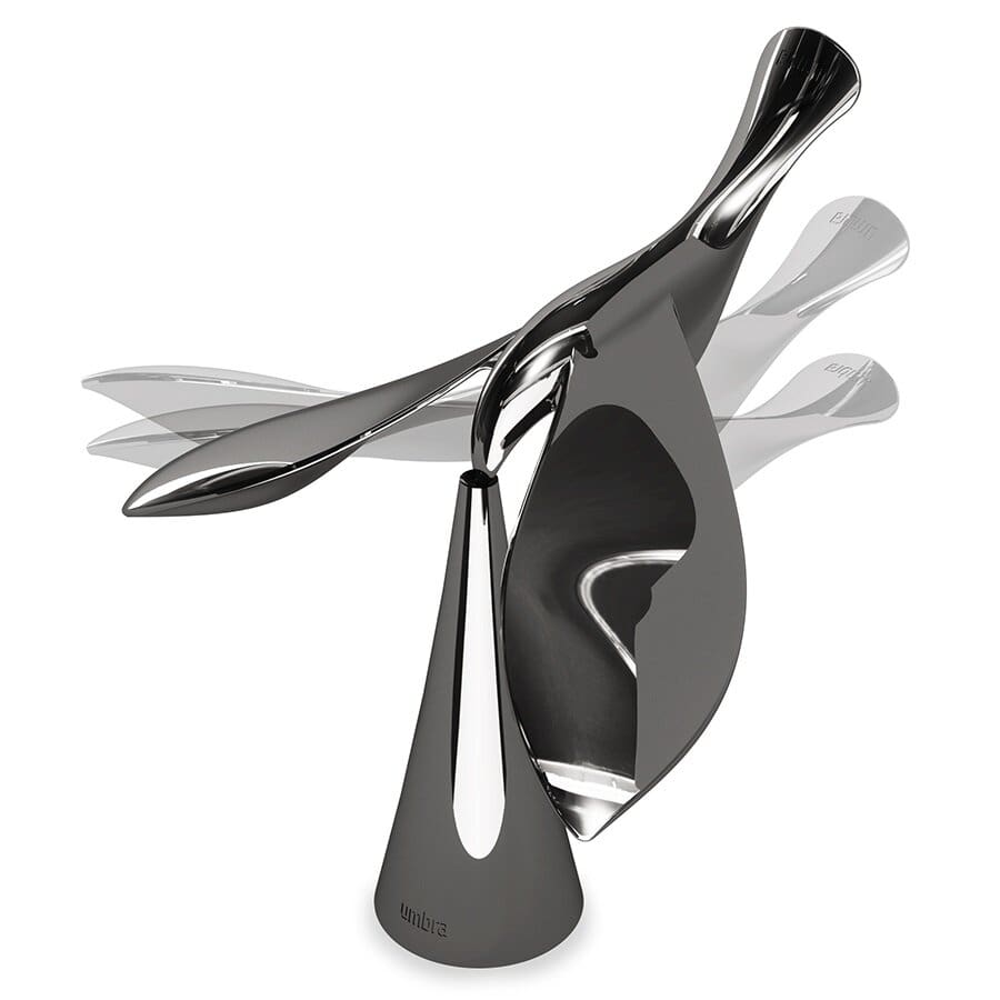 Umbra Открыватель для бутылок на подставке титан Tipsy | https://grandposuda.com.ua