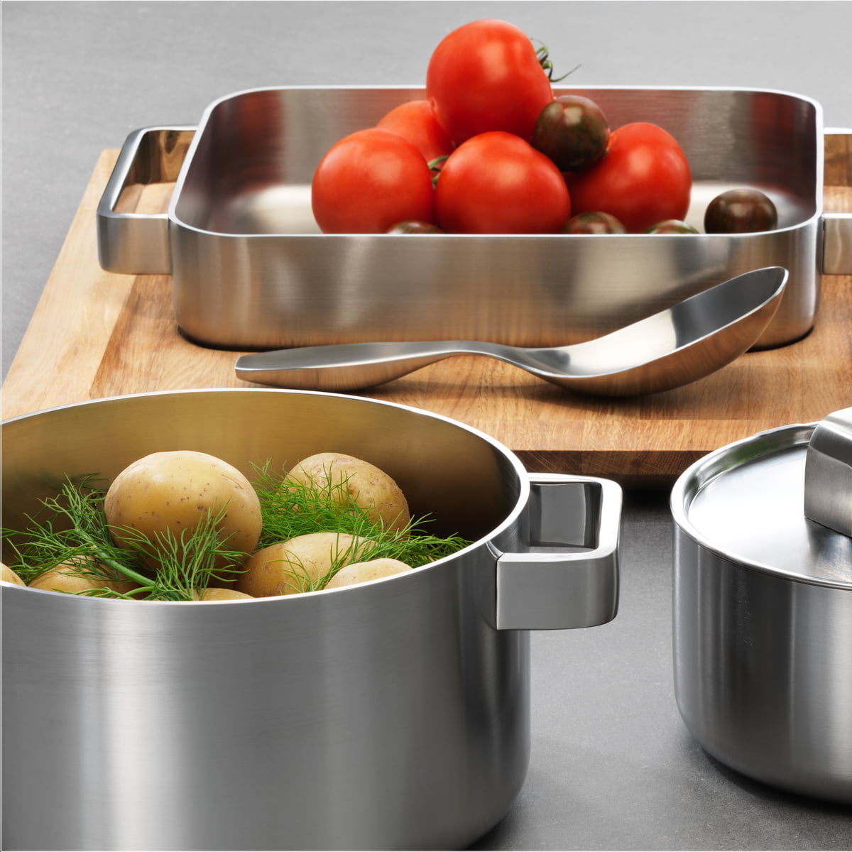 Iittala Противень 6х37х41 см серебристый Tools | https://grandposuda.com.ua
