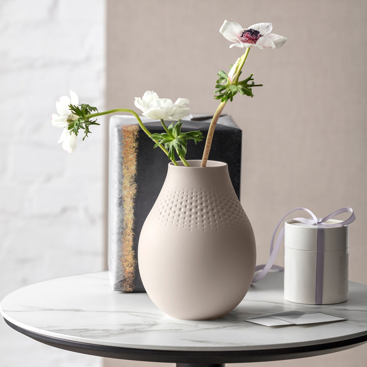 Villeroy & Boch Ваза 20 см Beige Collier Perle | https://grandposuda.com.ua