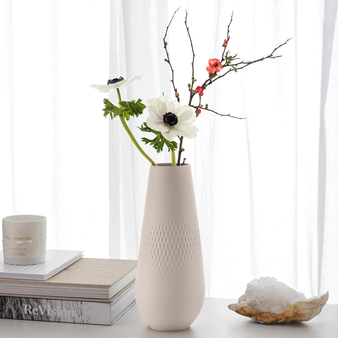Villeroy & Boch Ваза 26 см Beige Collier Carre | https://grandposuda.com.ua