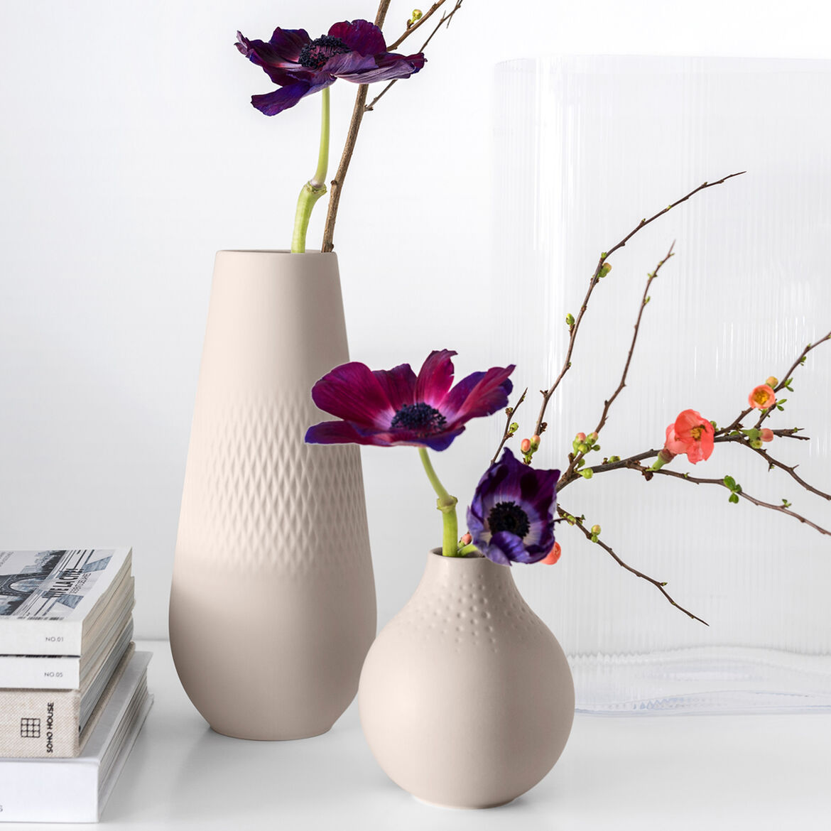 Villeroy & Boch Ваза 26 см Beige Collier Carre | https://grandposuda.com.ua
