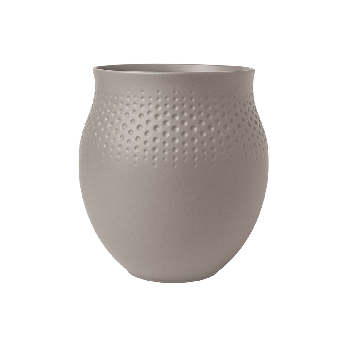 Villeroy & Boch Ваза 18 см Taupe Collier Perle | https://grandposuda.com.ua