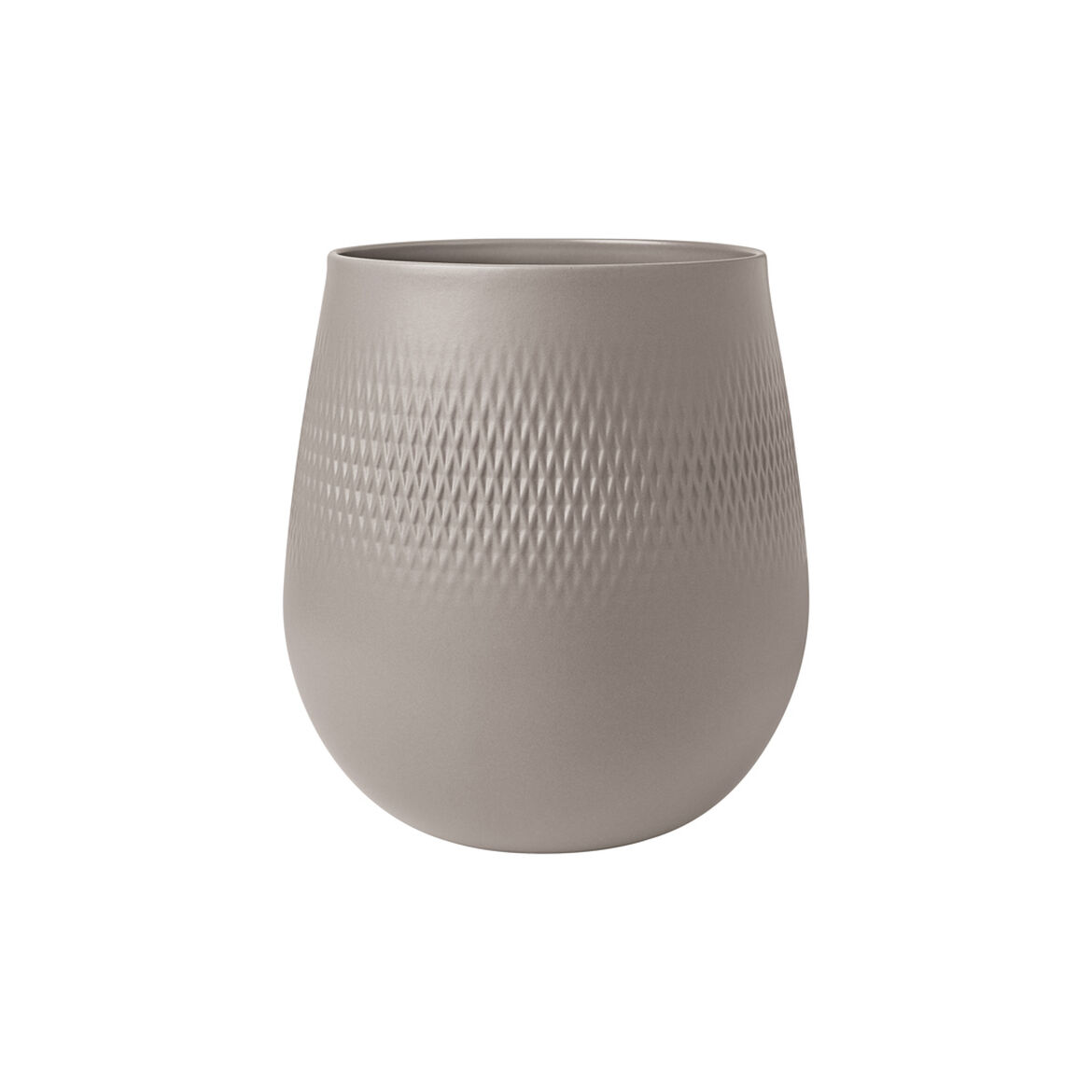 Villeroy & Boch Ваза 23 см Taupe Collier Carre | https://grandposuda.com.ua