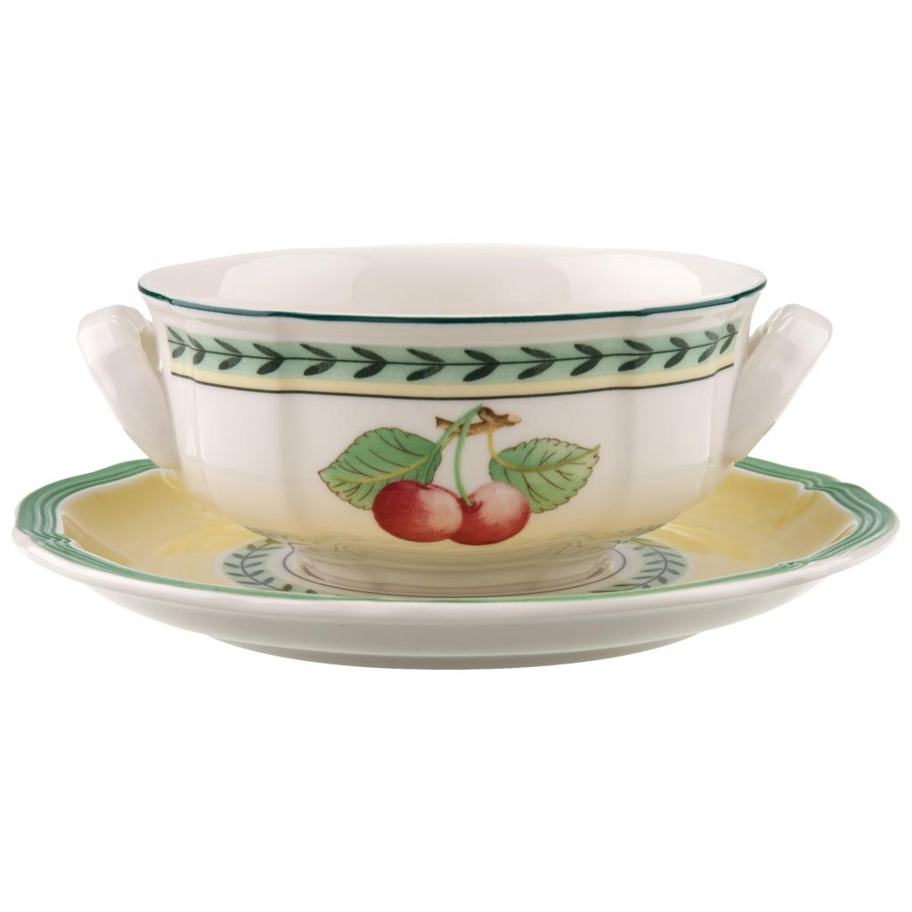Villeroy & Boch Пиала для супа / бульона с блюдцем French Garden | https://grandposuda.com.ua