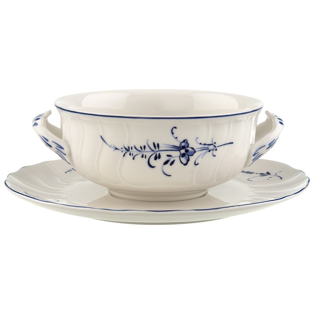 Villeroy & Boch Пиала для супа / бульона с блюдцем Vieux Luxemburg | https://grandposuda.com.ua