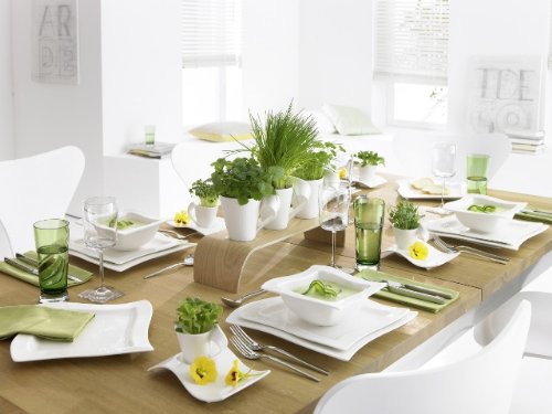 Villeroy & Boch Тарілка для сніданку 24 x 24 см квадратна NewWave Porzellan | https://grandposuda.com.ua
