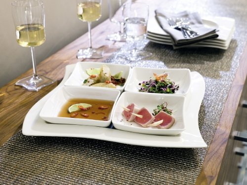 Villeroy & Boch Тарілка для сніданку 24 x 24 см квадратна NewWave Porzellan | https://grandposuda.com.ua