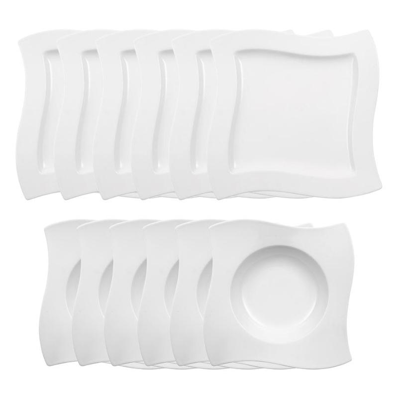 Villeroy & Boch Набор тарелок 12 предметов New Wave | https://grandposuda.com.ua